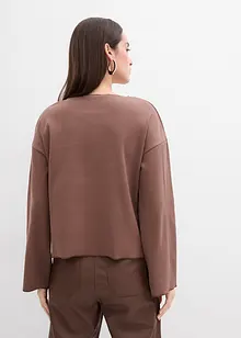 T-shirt manches longues côtelé, bonprix