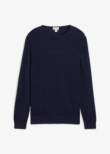 Pull en fine maille avec laine mérinos, bonprix