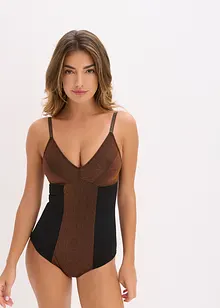 Body sculptant en matière brillante, maintien modéré, bonprix