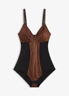 Body sculptant en matière brillante, maintien modéré, bonprix