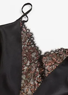 Négligé de satin à fil brillant, bonprix