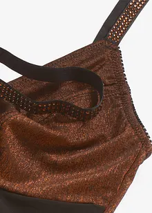 Body sculptant en matière brillante, maintien modéré, bonprix