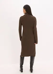Robe en maille côtelée à col roulé, bonprix