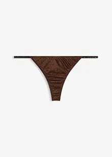 Tanga string en matière brillante, bonprix
