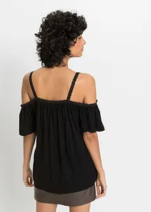 T-shirt à épaules dénudées en viscose douce, bonprix