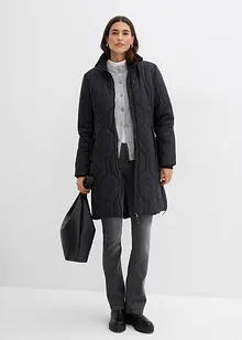 Manteau court avec surpiqûres diamant et fermetures zippées sur les côtés, bonprix