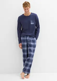Pyjama avec pantalon en flanelle douce de coton, bonprix