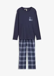 Pyjama avec pantalon en flanelle douce de coton, bonprix