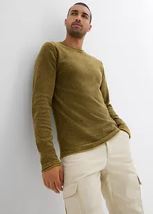 Pull aspect délavé, slim, bonprix