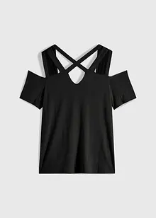 T-shirt à découpes en viscose, bonprix