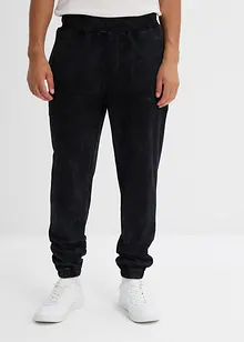 Pantalon de jogging aspect délavé 100% coton, loose, bonprix