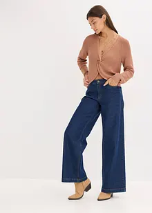 Pull fluide en maille côtelée, viscose majoritaire, bonprix