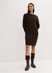 Robe en maille torsadée, bonprix