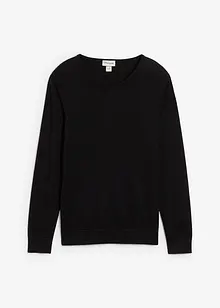 Pull en fine maille avec laine mérinos, bonprix