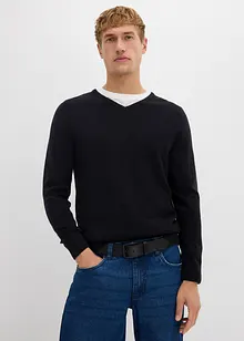 Pull en fine maille avec laine mérinos, bonprix