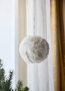 Déco à suspendre boule de Noël en peluche, bonprix