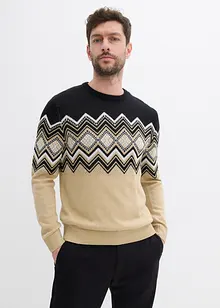 Pull doux à motif norvégien, bonprix