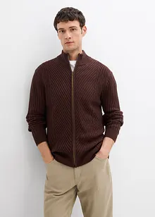 Gilet en maille côtelée, bonprix