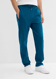 Pantalon en molleton 100% coton à détails contrastants, bonprix