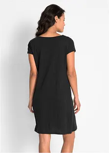 Robe T-shirt Noir Stretch Cotton Club - Taille S/M - Longueur Mini - Occasion Très Bon état