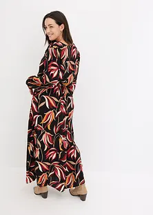 Robe Bordeaux à Motifs Bonprix - Taille XL 22-24 - Neuf Sans étiquettes - Fermeture Zip Devant