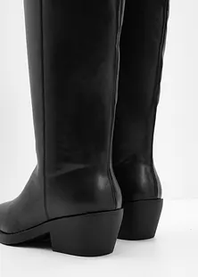 Bottes Femme Bonprix - Taille 36 - Kaki - Simili Cuir - Talon Plat - Neufes Sans Emballage