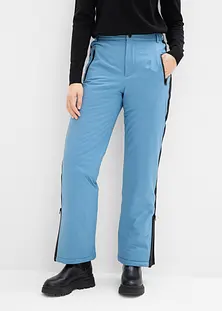 Pantalon léger taille standard 7/8ème bleu marine femme