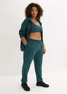 Pantalon Jogging Femme Molleton Velours | Taille élastique | Confort Sport Détente Chic