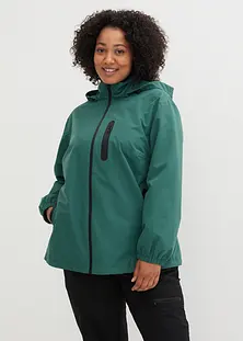 Veste De Pluie Oversize EDDIE BAUER Femme - Taille S/UK 10, Nylon Vert, Capuche - Occasion En Très Bon état