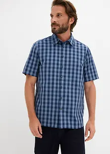 Chemise Homme PJ Mark – 2XL – Carreaux Vert/bleu – Coton – Manches Courtes