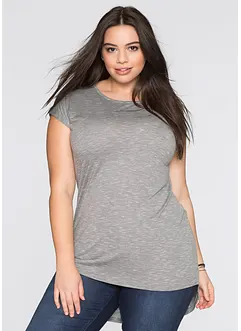 T-shirt long avec base arrondie, bonprix