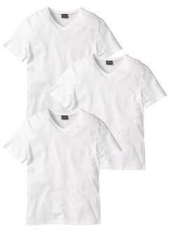 Lot de 3 T-shirts col V, bpc bonprix collection