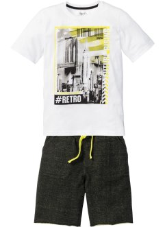 T-shirt + bermuda sweat (Ens. 2 pces.), bpc bonprix collection