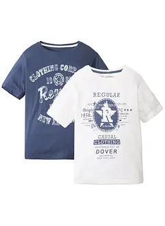 Lot de 2 T-shirts garçon en coton, bonprix