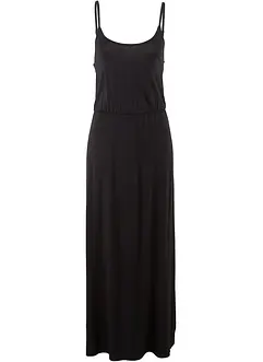 Robe longue, cintrée et fluide en viscose extensible, bonprix