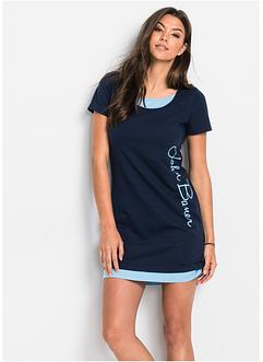 Robe &agrave; imprim&eacute;, manches courtes, John Baner JEANSWEAR