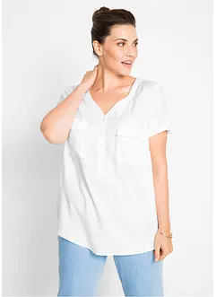 Blouse en viscose à manches courtes, bonprix