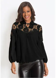 Blouse avec col, bonprix