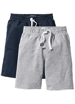 Lot de 2 bermudas matière sweat garçon, bonprix