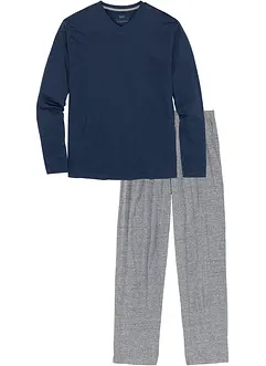 Pyjama simple avec col en V, bonprix