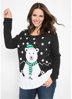 Pull de Noël en maille, bonprix