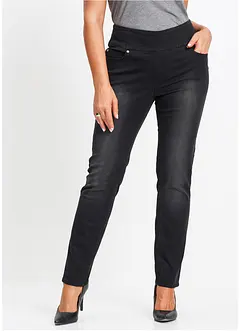 Jean mega stretch à taille élastiquée, bonprix