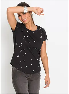 T-shirt coton imprimé étoiles, bonprix