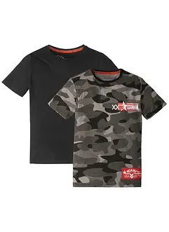 Lot de 2 T-shirts en coton, bonprix