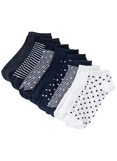 Lot de 8 paires de socquettes, bonprix