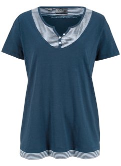 T-shirt coton style 2 en 1, manches courtes, bpc bonprix collection