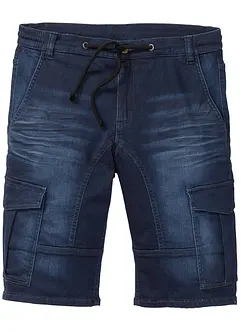 Bermuda en molleton aspect jean, Regular Fit, bonprix