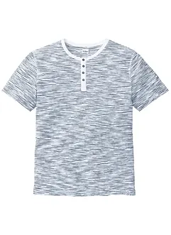 T-shirt à col Henley, manches courtes, bonprix