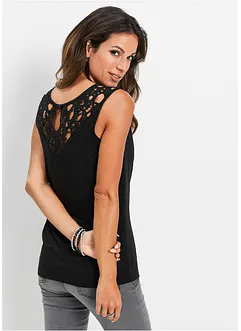 Top à dentelle, bonprix