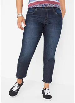 Jean 7/8 extensible, bas fendu, bonprix